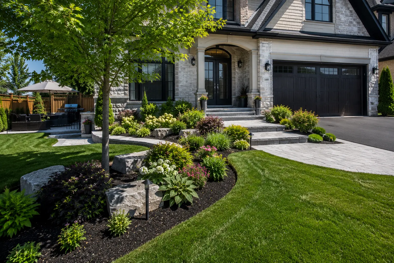 Patel estate landscape build